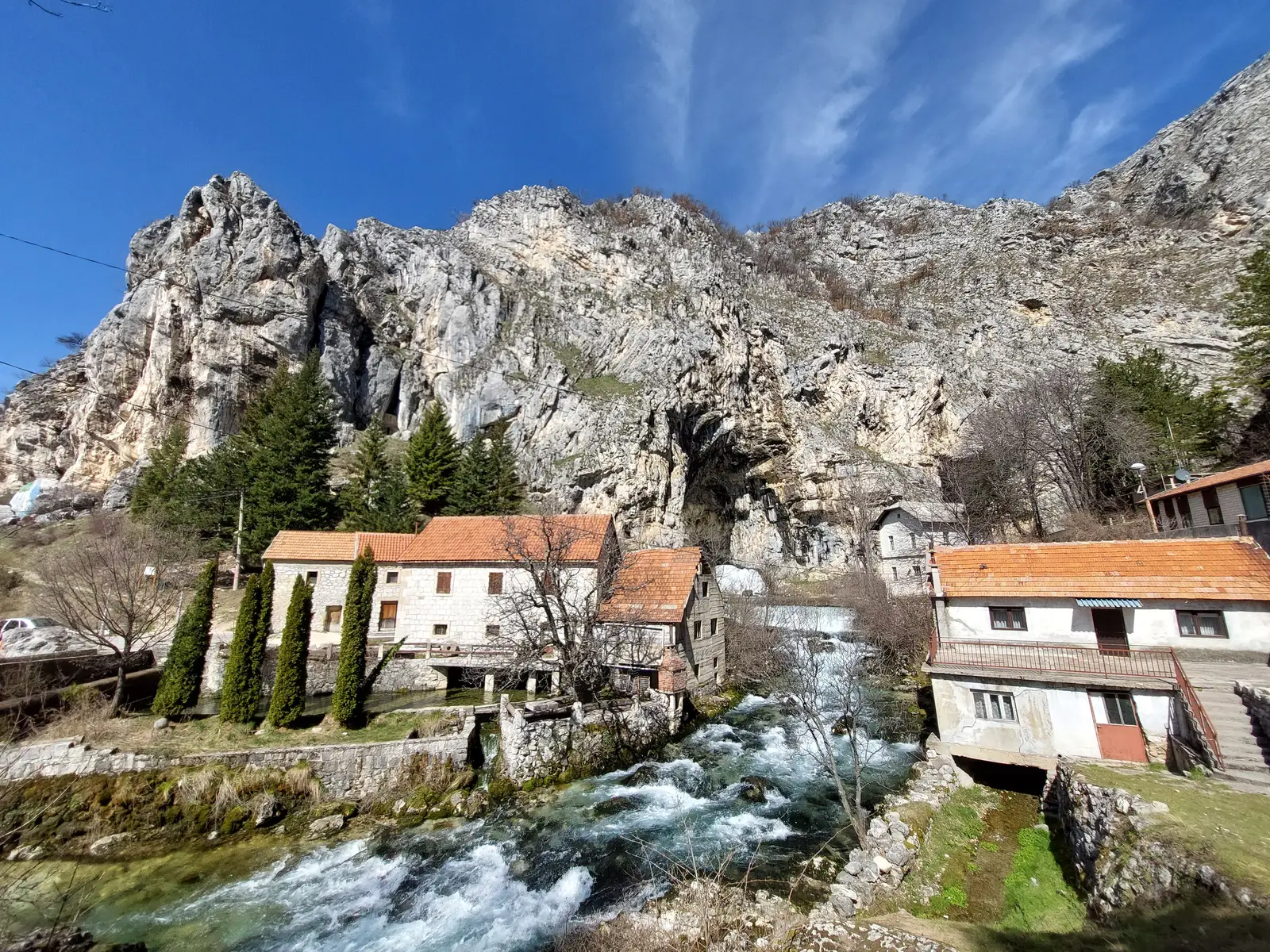Duman - the source of Bistrica and the old bridge